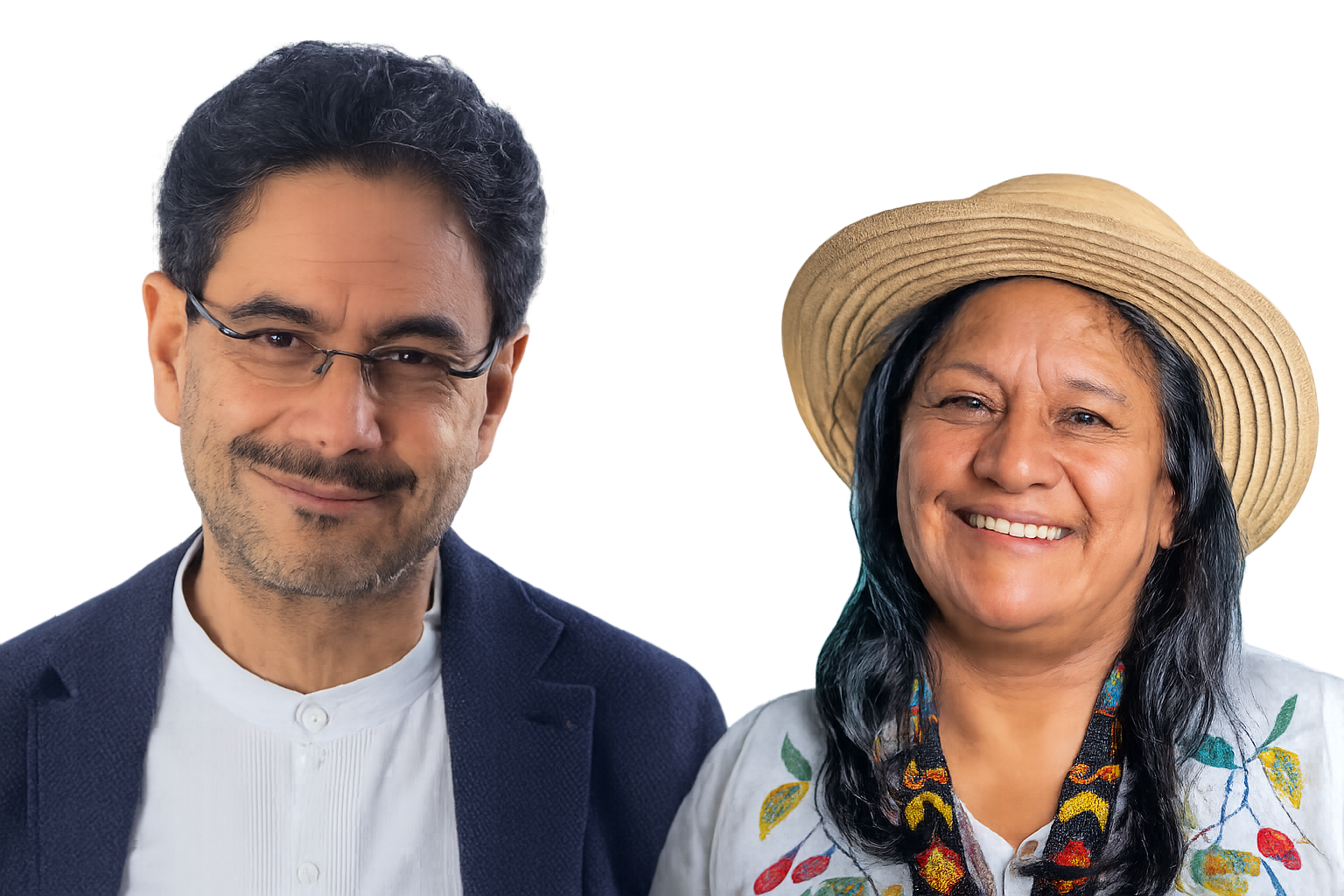 Iván Cepeda y Aida Quilcué